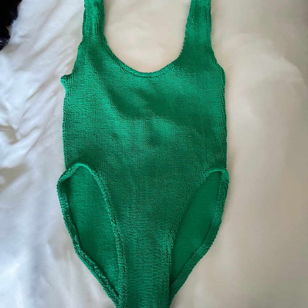 Green one piece swimsuit, one size fits all